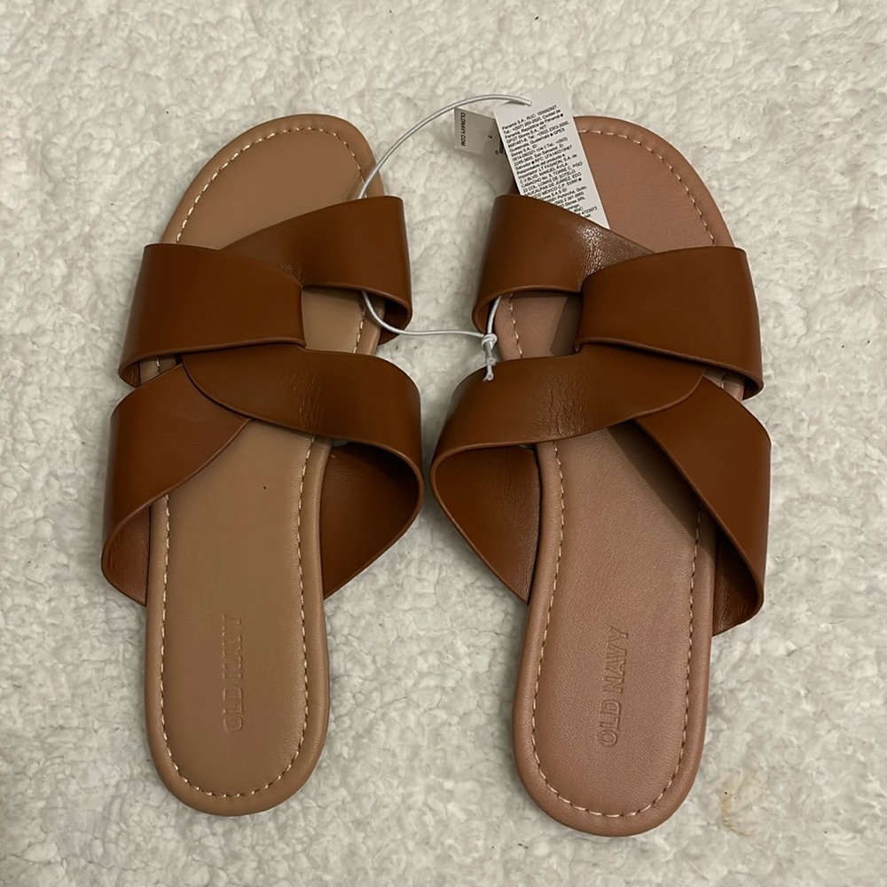 Old Navy Sandals, Brown, New, Size 7